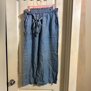 Love Tree Light Blue Wide Leg Pants